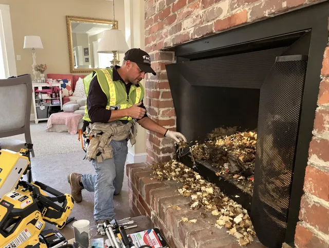 Safe screening installation by Holbrook Chimney Sweep in Holbrook, MA