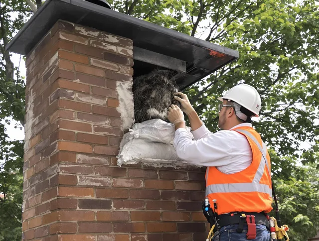 Humane removal of debris and animals by Holbrook Chimney Sweep in Holbrook, MA