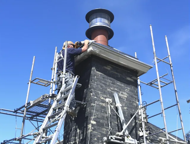 Sturdy chimney crown finished by Holbrook Chimney Sweep in Holbrook, MA