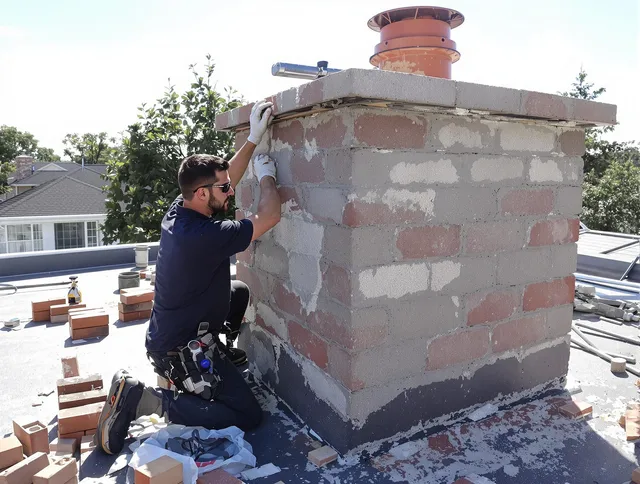 Advanced chimney repair process by Holbrook Chimney Sweep in Holbrook, MA