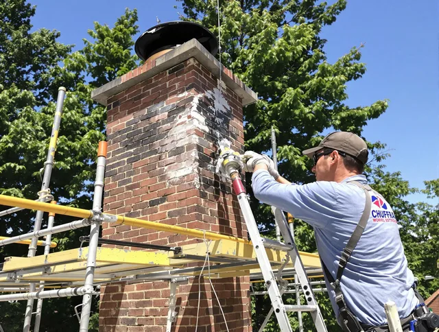 Structural chimney repair by Holbrook Chimney Sweep in Holbrook, MA