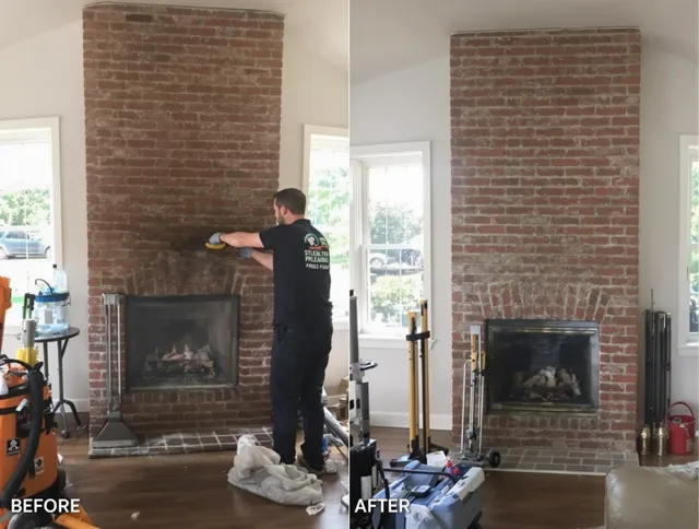 Finished chimney sweeping service by Holbrook Chimney Sweep in Holbrook, MA