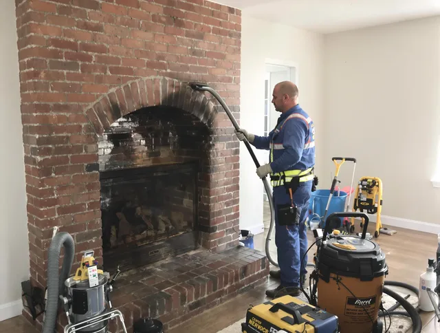Holbrook Chimney Sweep expert performing detailed chimney sweep in Holbrook, MA