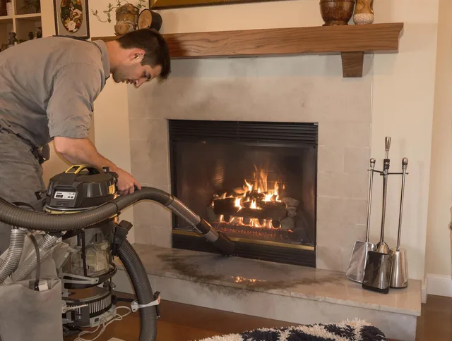 Routine fireplace upkeep by Holbrook Chimney Sweep in Holbrook, MA