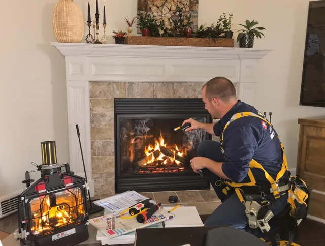 Safety-focused fireplace inspection by Holbrook Chimney Sweep in Holbrook, MA